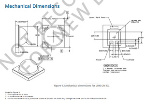 Chip LED de Bajo Consumo LUXEON TX de Lumileds L1T2-308030000000, Blanco Cálido 3000K, 80CRI, Regulable - Product Image 6