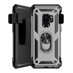 Antichoc Robuste TPU Boîtier PC avec étui de ceinture <span class=keywords><strong>Pour</strong></span> <span class=keywords><strong>Samsung</strong></span> galaxy <span class=keywords><strong>S9</strong></span> <span class=keywords><strong>Protection</strong></span> Béquille Étui de Téléphone - Product Image 3