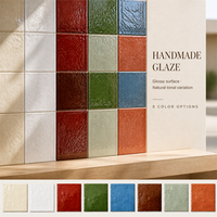 Carreaux muraux en céramique métallisée émaillée style Zellige marocain moderne, multicolores, pour crédence de cuisine et salle de bain