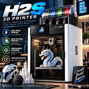 Impresora 3D H2S Versión Internacional para Educación, Escuelas, Laboratorios y Proyectos, Dispositivo FDM Industrial de Escritorio - Product Image 2