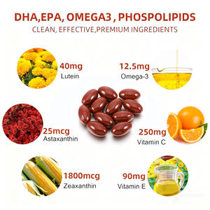 Private Label Luteïne & Vitamine C/<span class=keywords><strong>E</strong></span> Softgel <span class=keywords><strong>Capsules</strong></span> Antioxidant Oog & Huid Ondersteuning Voor Volwassenen Veganistische Non-Gmo Voor De Gezondheid - Product Image 4