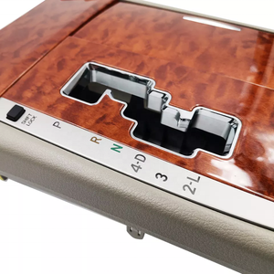 Cubierta de Panel de Palanca de Cambios de Madera <span class=keywords><strong>para</strong></span> Transmisión Automática, <span class=keywords><strong>para</strong></span> Toyota Camry 2006-2011, con <span class=keywords><strong>Caja</strong></span> de Almacenamiento y Portavasos de Madera de Caoba - Product Image 4