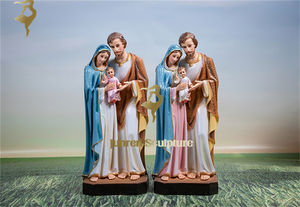 Decoración DE LA IGLESIA interior resina religiosa católica Estatua de la Sagrada Familia escultura a la venta José María <span class=keywords><strong>y</strong></span> Jesús - Product Image 5