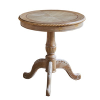 Table basse et thé moderne en bois de chêne massif de style européen et américain Petite table d'appoint vintage avec thème de mariage nordique pour téléphone
