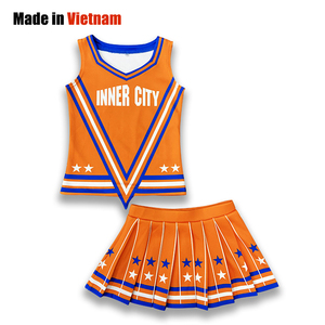 Venta al por mayor de fábrica de disfraces juveniles, traje de baile y técnica de sublimación impresa uniforme de porristas - Product Image 1