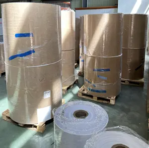 Lote de existencias en rollo Jumbo de papel térmico Máquina cortadora de rollos de papel térmico Jumbo térmico directo de fábrica