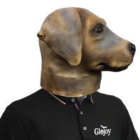 Masque de tête d'animal en latex pour chien Labrador, idéal pour Halloween, cosplay, fête costumée, mascarade amusante, carnaval, jeu de rôle, jouet personnalisé
