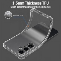 Étui de protection en TPU transparent de haute qualité, résistant aux chocs, épaisseur 1,5 mm, pour Samsung Galaxy A15 A16 A17 A25 A26 A27 A35 A36 A37 A55 A56 A57 5G