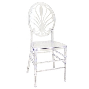 Chaises Chiavari transparentes de luxe en acrylique blanc pour mariage, événements et réceptions (style Napoléon) - Product Image 6