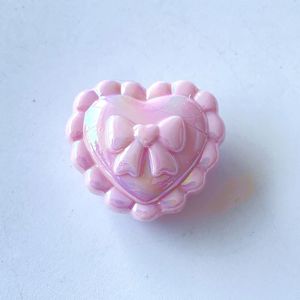 Valentine <span class=keywords><strong>Macaron</strong></span> màu công chúa tim Bow Acrylic hạt quyến rũ đối với trang sức làm dễ thương tình yêu bong bóng hạt phụ kiện bán buôn - Product Image 6