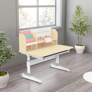 Bộ bàn ghế học sinh tiểu học bằng gỗ hiện đại, có giá sách và ngăn kéo, chiều cao có thể điều chỉnh - Product Image 5
