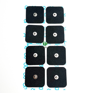 Électrodes adhésives réutilisables noires 5x5cm compatibles avec les appareils <span class=keywords><strong>Compex</strong></span> Easy <span class=keywords><strong>Snap</strong></span> TENS EMS - Product Image 6