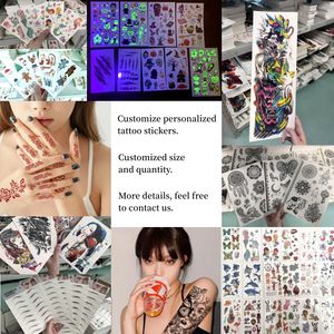 Fabricante <span class=keywords><strong>mariposa</strong></span> Rosa flor colorida <span class=keywords><strong>pierna</strong></span> muslo flor de loto pegatina tatuaje impermeable 3D brazo tatuaje pegatinas - Product Image 6