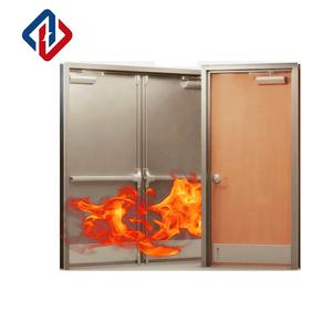 Puerta personalizada a prueba de fuego Puerta de seguridad con clasificación de fuego con cerradura de barra de empuje de salida de emergencia y manija de pánico - Product Image 3