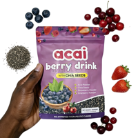 Boisson aux baies, graines de chia, glutathion, collagène, poudre de tomate, fraise, myrtille, usine source OEM