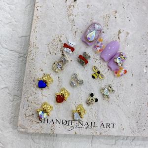 <span class=keywords><strong>Mickey</strong></span> bear — faux ongles en alliage 3d, breloques avec strass, décoration, art de manucure et de pédicure, nouvelle collection - Product Image 2