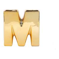6 pouces luxe or M lettres métalliques symboles personnalisé Vase à fleurs en céramique pour pièce maîtresse événements de fête de mariage