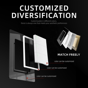 Trang trí đầy màu sắc Acrylic bìa khung tiêu chuẩn Mỹ 3 Gang 1 cách 2 cách chuyển đổi ánh sáng 10A tường thiết bị chuyển mạch cho nhà sử dụng - Product Image 4