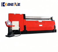 Machine de formage automatique multifonctionnelle BEKE W12 16*3000 hydraulique à 4 rouleaux avec moteur de formage d'extrémités pour acier inoxydable