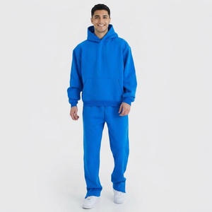Chándal de Forro Polar Personalizado de Alta Calidad, Ecológico, Transpirable, Unisex, Estilo Urbano, OEM, Cómodo, de 2 Piezas, Lavado Ácido, Color Sólido - Product Image 1