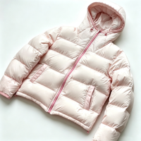 Veste matelassée en duvet de canard avec fermeture éclair, coupe-vent, pour l'extérieur, avec micro-étiquette personnalisée, pour femme