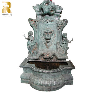 Regong air mancur dinding singa perunggu kustom desain baru air mancur gaya Eropa untuk dekorasi taman luar ruangan - Product Image 2