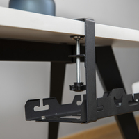 Support d'organisateur en métal de gestion de câbles super porteur pour fil sous la table