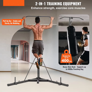 Soporte de boxeo con marco triangular independiente de acero Saco de boxeo Bola de velocidad y caja de plataforma Soportes Equipo de entrenamiento - Product Image 3