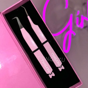 <span class=keywords><strong>Pince</strong></span> à cils professionnelle à pointe en fibre, 1 pièce, pour cils volumineux, outils de maquillage des cils, kit d'extension de cils - Product Image 2