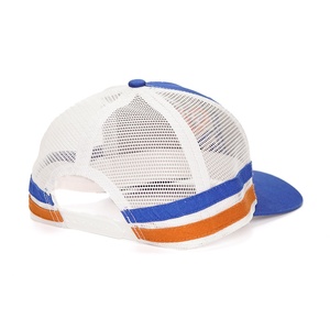 Casquettes de sport personnalisées à 5 panneaux en coton, profil haut, broderie 3D, casquettes de camionneur à fermeture snapback, rayures, casquettes de baseball - Product Image 5