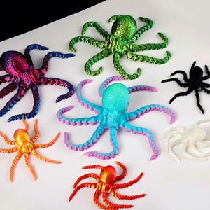Wholesale 3D Printed Octopus Squid Animal Models with Movable Joints Customizable OEM Children's Toys Made of Plastic - Product Image 3