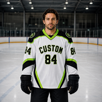 Maillot de hockey sur glace professionnel personnalisé de haute qualité avec broderie et impression pour événements, clubs, noms d'équipes, logos, uniformes de hockey