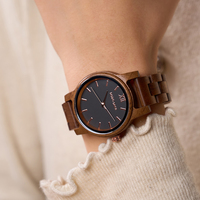 Montre en bois de noyer pour femme, ultra-fine, à cadran à aiguilles, bracelet 16 mm, quartz, style antique, personnalisée, collection 2025