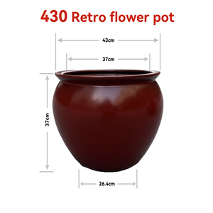 Fabricant sur mesure moderne grande <span class=keywords><strong>jardinière</strong></span> <span class=keywords><strong>ronde</strong></span> en <span class=keywords><strong>plastique</strong></span> Pot de fleur extérieur rétro PP plantation d'arbres Pots de fleurs - Product Image 3