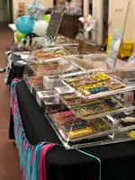 Étagère de présentation de pâtisserie en acrylique transparent pour comptoir, vitrine pour pâtisserie, boulangerie, café