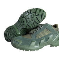 Bottes tactiques basses en daim pour hommes, imperméables, antidérapantes, avec boucle rotative pour la randonnée en plein air
