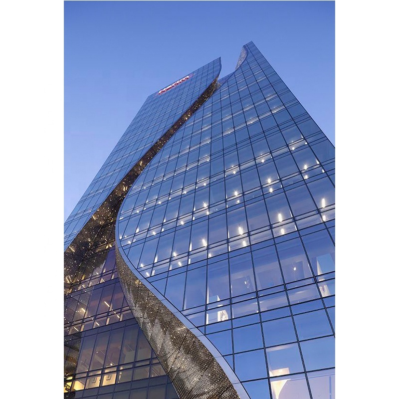 Glass Aluminum Unitized Curtain Wall Profile