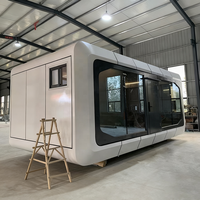 Maison modulaire de luxe de haute qualité, moderne, en conteneur, petite maison intelligente, capsule spatiale pour utilisation en villa
