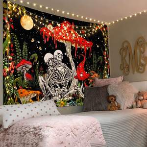 <span class=keywords><strong>Tapisserie</strong></span> <span class=keywords><strong>de</strong></span> champignon <span class=keywords><strong>de</strong></span> qualité en gros, <span class=keywords><strong>tapisserie</strong></span> <span class=keywords><strong>de</strong></span> plante rétro, lune, jardin, galaxie, mur gothique hippie - Product Image 4