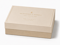 Cajas Rígidas Personalizadas de Dos Piezas con Tapa y Base para Empaque de Set de Regalo de Velas Aromáticas