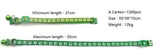 Großhandel bunt einstellbar günstig Haustier-Hundehalsband mit Klingeln Katzenkragen niedriger Preis - Product Image 3