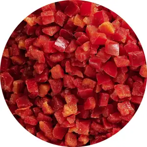 Wanda gıdalar fabrika doğrudan ihracat dondurulmuş kırmızı biber dices toptan dondurulmuş kırmızı biber dices