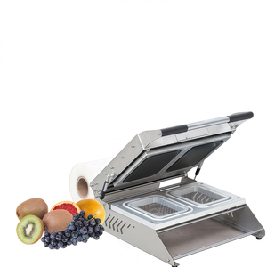 Máquina Selladora <span class=keywords><strong>de</strong></span> Bandejas <span class=keywords><strong>de</strong></span> Plástico Pequeñas para Envasado <span class=keywords><strong>de</strong></span> Alimentos, Selladora <span class=keywords><strong>de</strong></span> Platos, Selladora Térmica <span class=keywords><strong>de</strong></span> Bandejas - Product Image 2