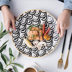 Ensemble de <span class=keywords><strong>vaisselle</strong></span> en céramique bon marché et créatif, 6/8/10,5 pouces, ensembles de <span class=keywords><strong>vaisselle</strong></span> en porcelaine pour restaurant, mariage - Product Image 4