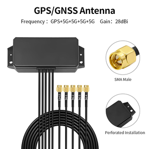 Antenne personnalisée double bandes 5 en 1 5G 4G LTE MIMO V2X Wifi GPS GNSS multibande 5 en 1 antenne SMA véhicules antenne de machine - Product Image 3