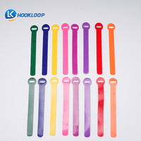 Vente en gros de attaches pour câbles en tissu à boucles et crochets double face, 4 pouces, 6 pouces, 8 pouces, gestion des câbles, attaches à boucles et crochets