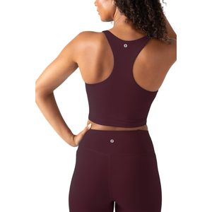 Sujetador deportivo personalizado para mujer, estilo racerback con cuello redondo, copas extraíbles, para yoga y fitness, de elastano y poliéster, talla mediana. - Product Image 2