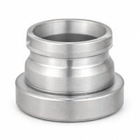 Raccord de tuyau Camlock en aluminium avec bouchon anti-poussière et chaîne DN50 DN65 à connexion rapide pour la lutte contre l'incendie