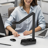 Scanner de documents portable pliable Netum 16MP 4K A4 noir 24 bits avec garantie 1 an, interface USB pour cabine vidéo éducative
