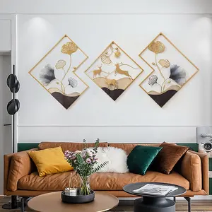 Sanat iç ev dekorasyonu duvar sanatı ev dekor kanepe oturma odası mobilya süs duvar Metal dekor